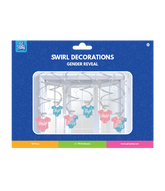 Hangdecoratie Gender Reveal 12st